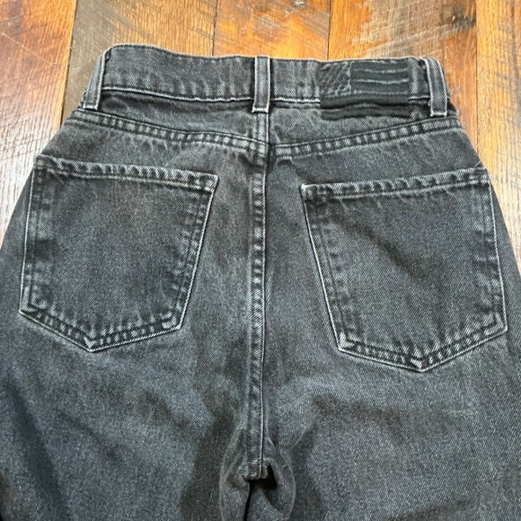 Revice Denim Black High Rise Straight Leg Jeans Size 24 Made in USA - Picture 5 of 10
